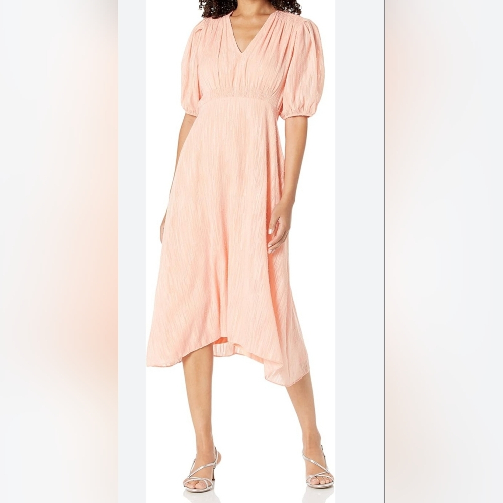 Calvin Klein Peach Midi Dress